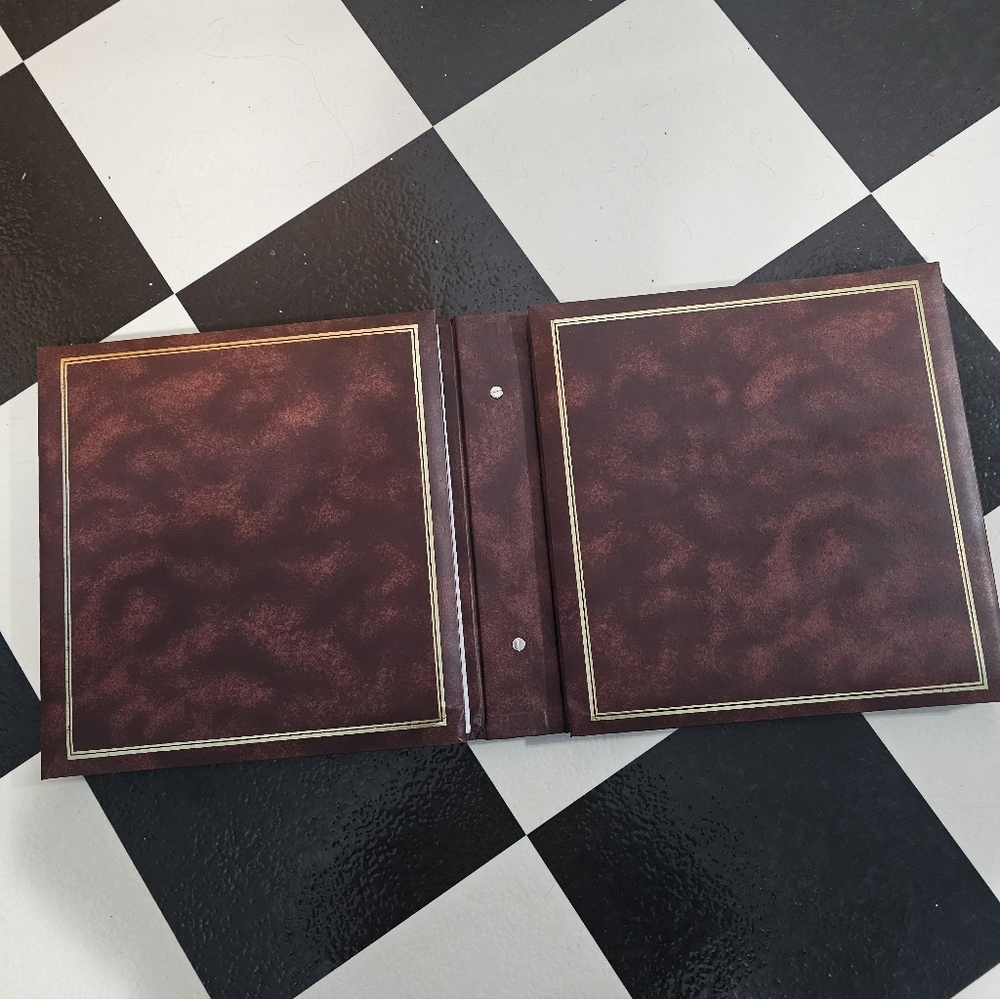 New Elegant Maroon Photo Album Holds 400 Pictures Christmas Gift Photography